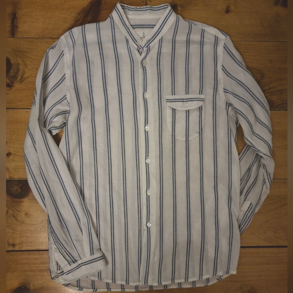 La Paz collarless shirt